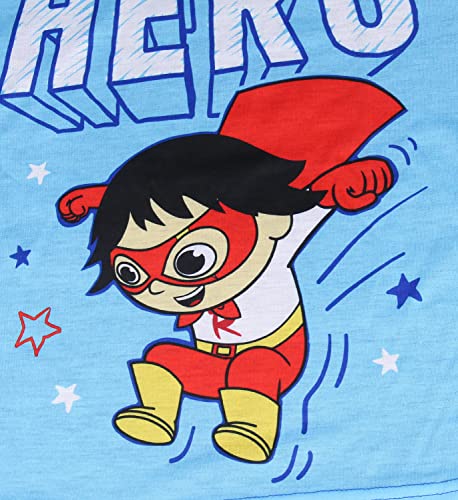 Ryan's World Pajamas Boys' Super Hero Shirt and Plush Pants Kids Pajama Set3