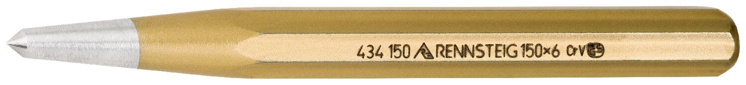 Rennsteig Centre Punch, Gold, 150 x 14 x 6 mm