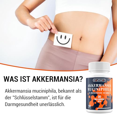 Akkermansia Muciniphila 30 Milliarden AFU - Verbessert mit resistenter Stärke | Nicht-GMO & Glutenfreie Formel für Frauen & Männer - 60 verzögert freisetzende Kapseln – Bild 3