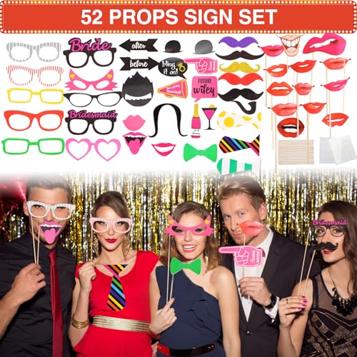 Bulk Opulent Photo Booth Props Set for Adult, Novelty Funny Hats and Glasses, Colorful Wig, Inflatable, Phtot Booth Props Kit for Graduation, Wedding, Birthday, Bachelorette and All Occasions - Image 8