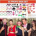 Bulk Opulent Photo Booth Props Set for Adult, Novelty Funny Hats and Glasses, Colorful Wig, Inflatable, Phtot Booth Props Kit for Graduation, Wedding, Birthday, Bachelorette and All Occasions - Image 5