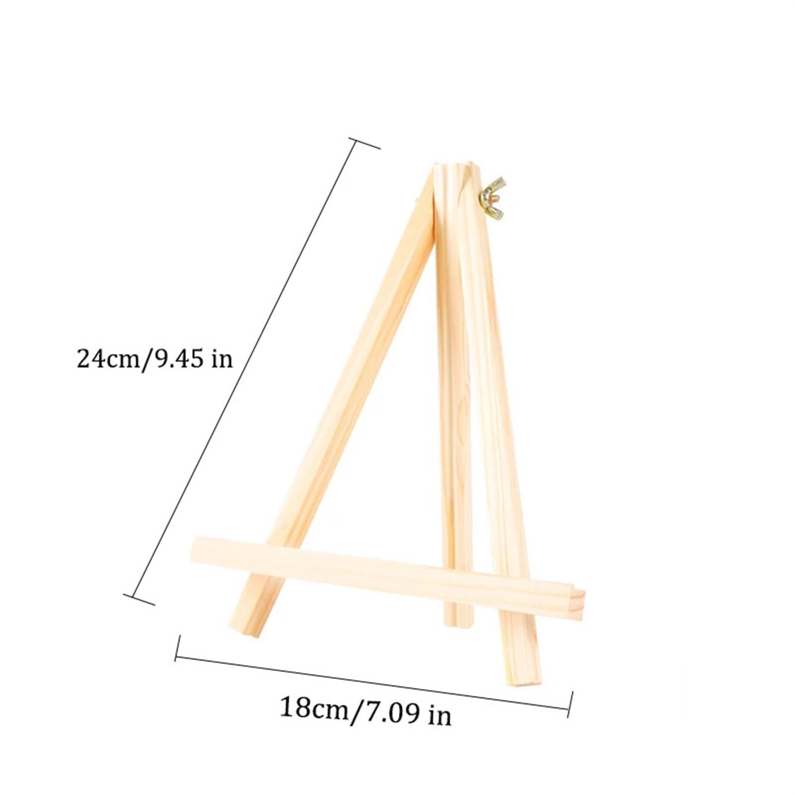 Sztaluga malarska z trójnogiem, Do malowania Składany wyświetlacz biurkowy o wysokości 20–50 cm Uchwyt trójkątny Materiały artystyczne do(18x24cm)
