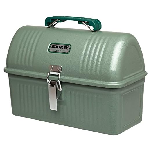Stanley Classic Lunch Box, Hammer Tone Green, 5.5-Quart