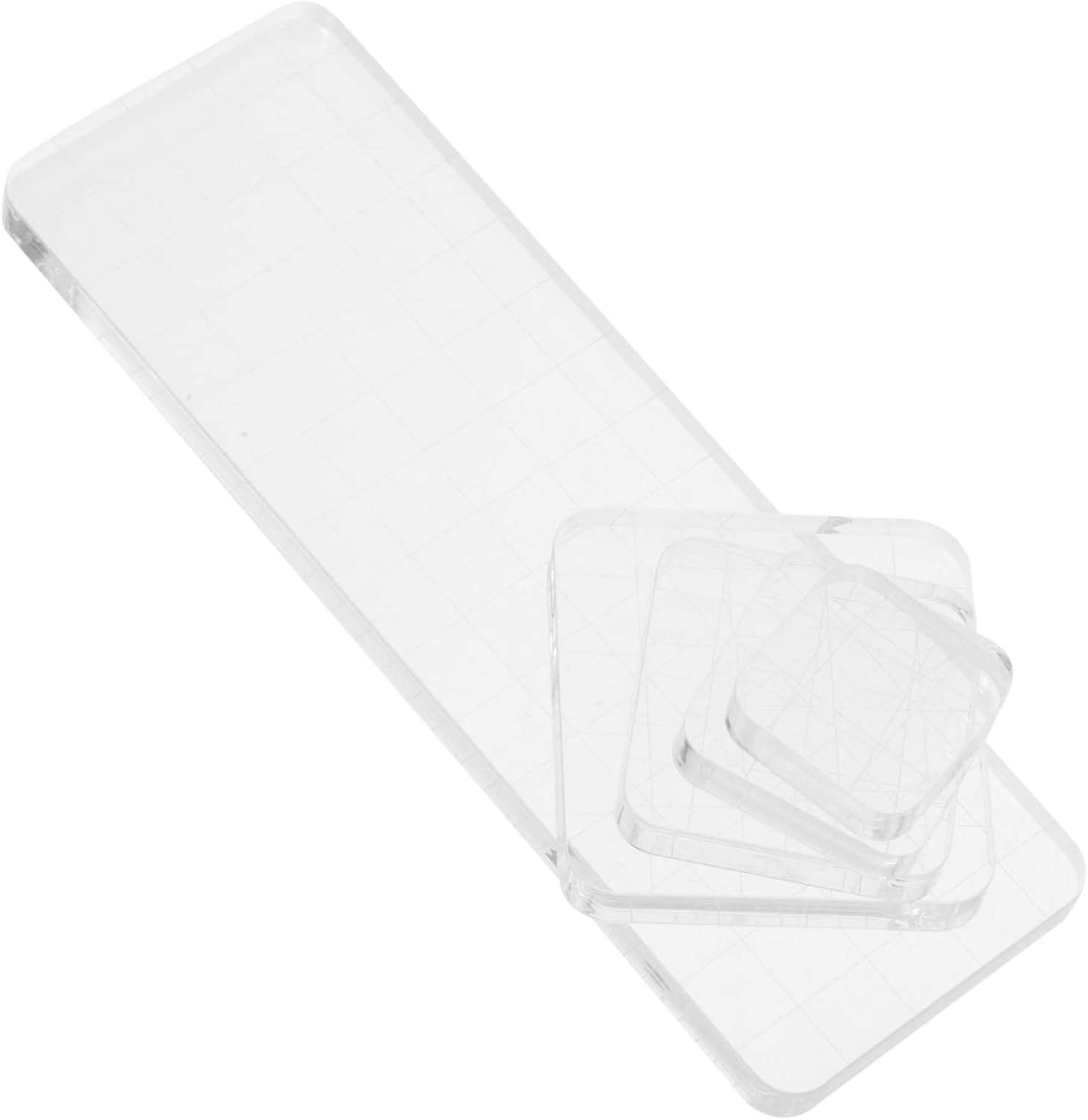 5pcs Acrylic Stamp Blocks Stamping Blocks Lines for Easy Planning and Crafting for Scrapbooking and Card Making