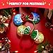 JOYIN 2 Pcs LED Christmas Headbands Mouse Ears Headbands, Lightup Red & Green Xmas Themed Ears Headwear with Glitters, Christmas Hair Accessories for Adult Women Girl Kids Party Favor Cosplay Stage