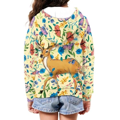 Pinupub Kids Zip Up Hooded Sweatshirt Long Sleeve Casual Sports Jacket With Pocket For Boys Girls 6