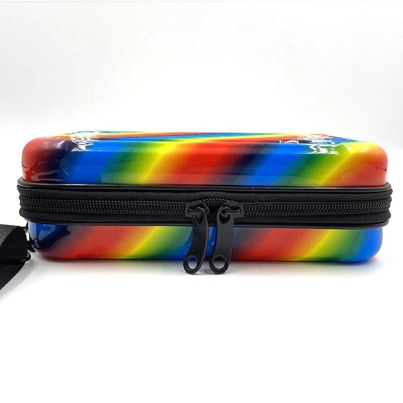 Image of Sling Box Bag with Detachable Shoulder Strap | Suitcase Style Hard Case Cross Body Sling Bag for Girls, Women,BOYS