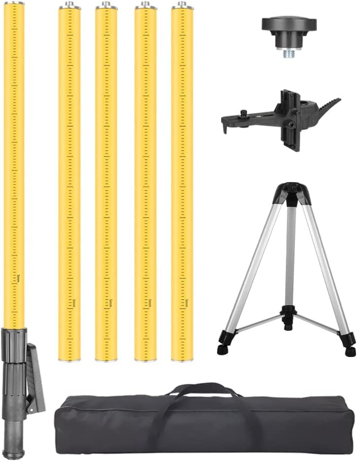 Amazon.co.jp: レーザー墨出し器伸縮ポール 細かい高さ調節可能 全高