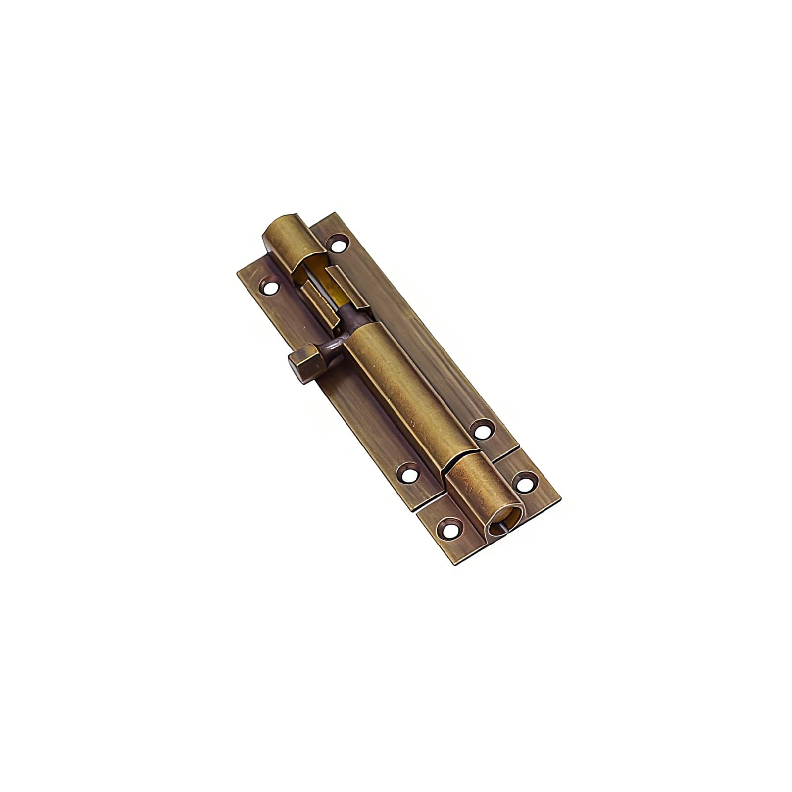 2 Inches Antique Brass Barrel Bolt, Heavy Duty Sliding Security Door Latch with Mounting Screws for Cabinets, Wooden Doors, Windows, and Furniture Hardware