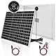 【50W Solarpanel 18V Kit】DERUXI 50 W Monokristalline Solar Panels: 50W Solar-Ladegerät Solarmodul, Eingebautem PWMs Laderegler+2 Paar SAE-Solarkabel, PV Modul-Ladeset für 12V GEL,AGM, Lithium-Batterien
