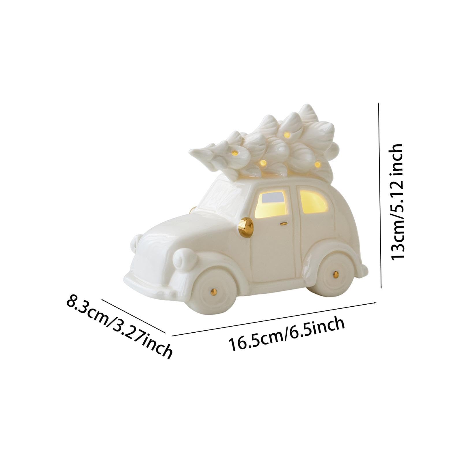 Adorno Navideño de Cerámica para Escritorio, Soporte para Boda, Campana, Auto, Individual
