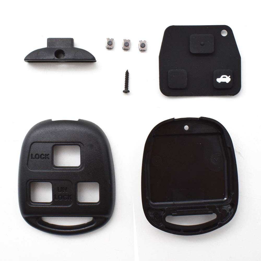 Coque De Clé De Voiture En Silicone Pour Lexus : RPKEY ES300 GS300 GS430 LS400 1997 1998 1999 2000 2001 2002 2003 2004 2005 Noir