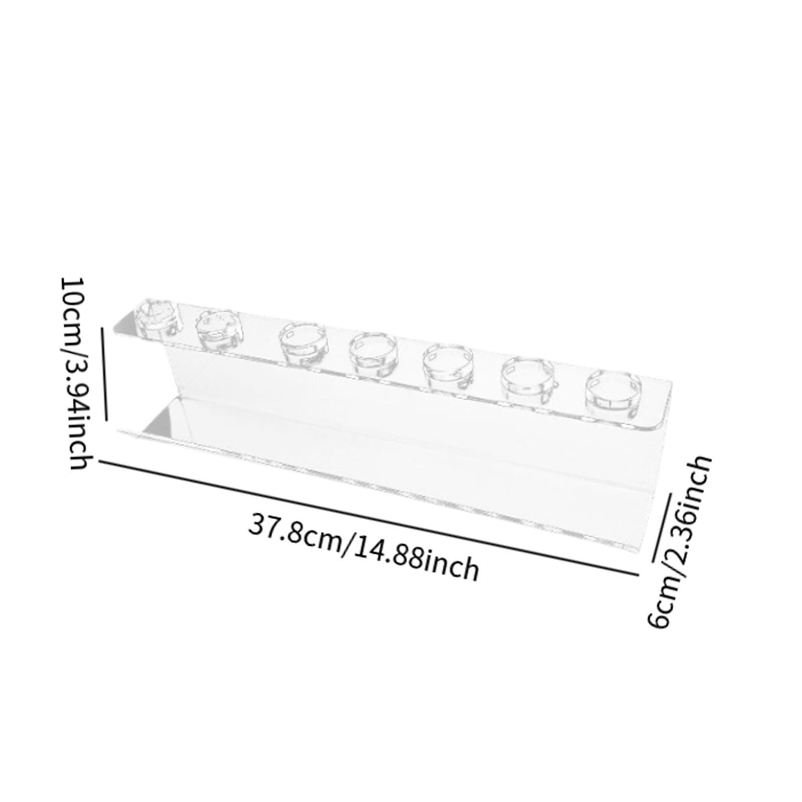Oshhni 2 Capas Soportador del secador de Cabello la Pared Soporte de rizador de Cabello Organizador de baño Transparente Soporte de soplado para el