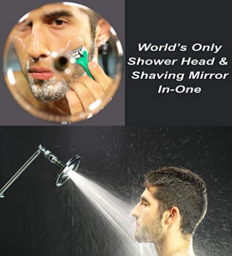 High Sierra’s All Metal Shower Head Combo With Handheld. 3 Way Shower Head Combo Features The Reflections Shower Head And The Popular Handheld Shower W/Slip-Free Grip - Chrome #TOP3