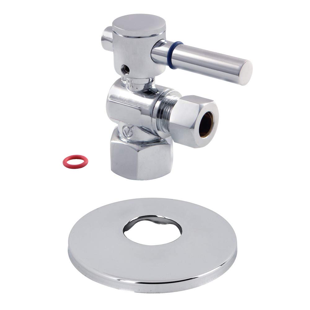 Kingston Brass CC43101DLK - Valvola di arresto angolare, cromata lucida