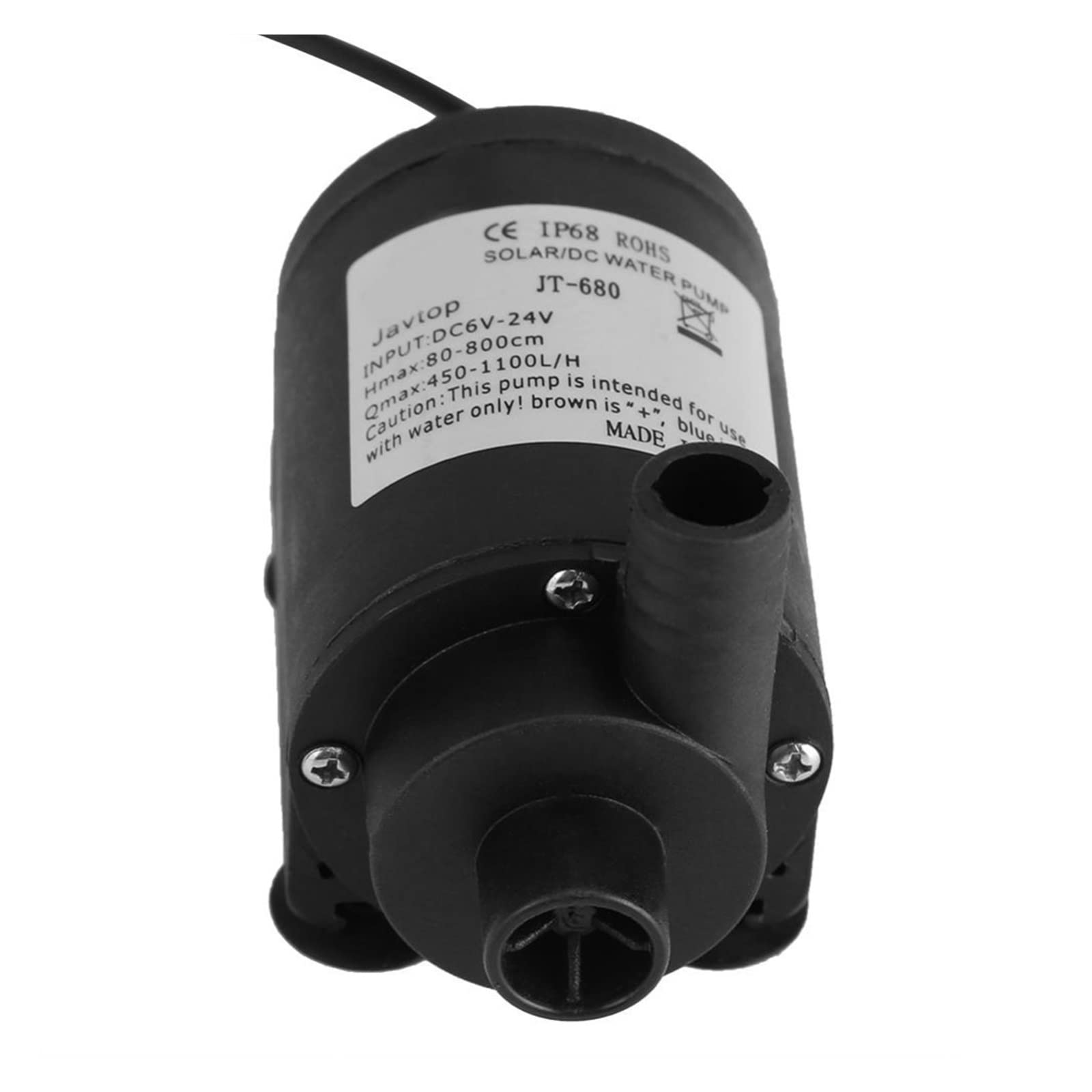 Mini Bomba pequeña DC 24V Bomba de Agua 100 0l/h Bomba de circulación del Motor sin escobillas Solar de Flujo Grande 7m Levante de Bombas de Agua sumergibles a Alta presión