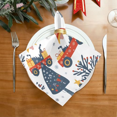 Servilletas de Tela Navidad Conjunto 6 Polyester 20x20 in miniatura 3