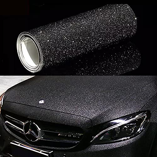 Film autocollant en vinyle brillant noir covering total ou partiel de carrosserie de voiture