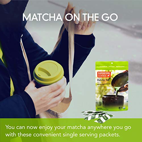 Té Matcha 12 paquetes individuales en polvo orgánico miniatura 4