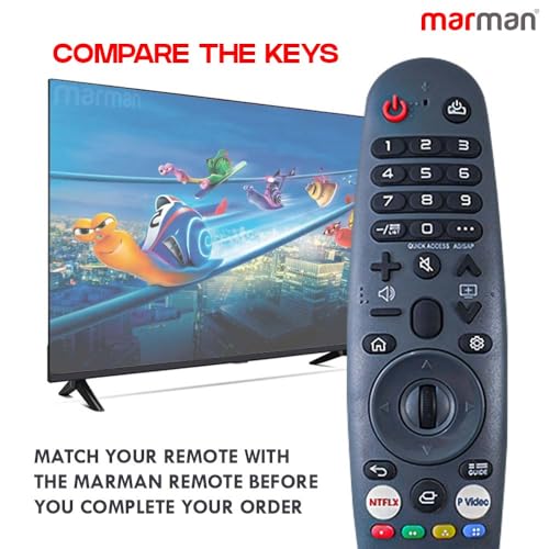 Image of marman Compatible with Panwood Web OS Tv Remote Control Original Suitable for Smart 4k Full HD Ultra HD LED Android Television No Voice Command and Google Assistant with Streaming Apps