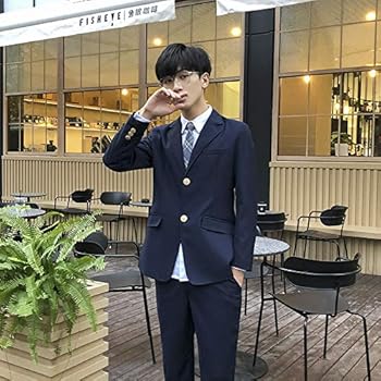 Amazon.co.jp: SSUPTEMBERⅡ スクール ブレザー 定番 高校生 学生 中学