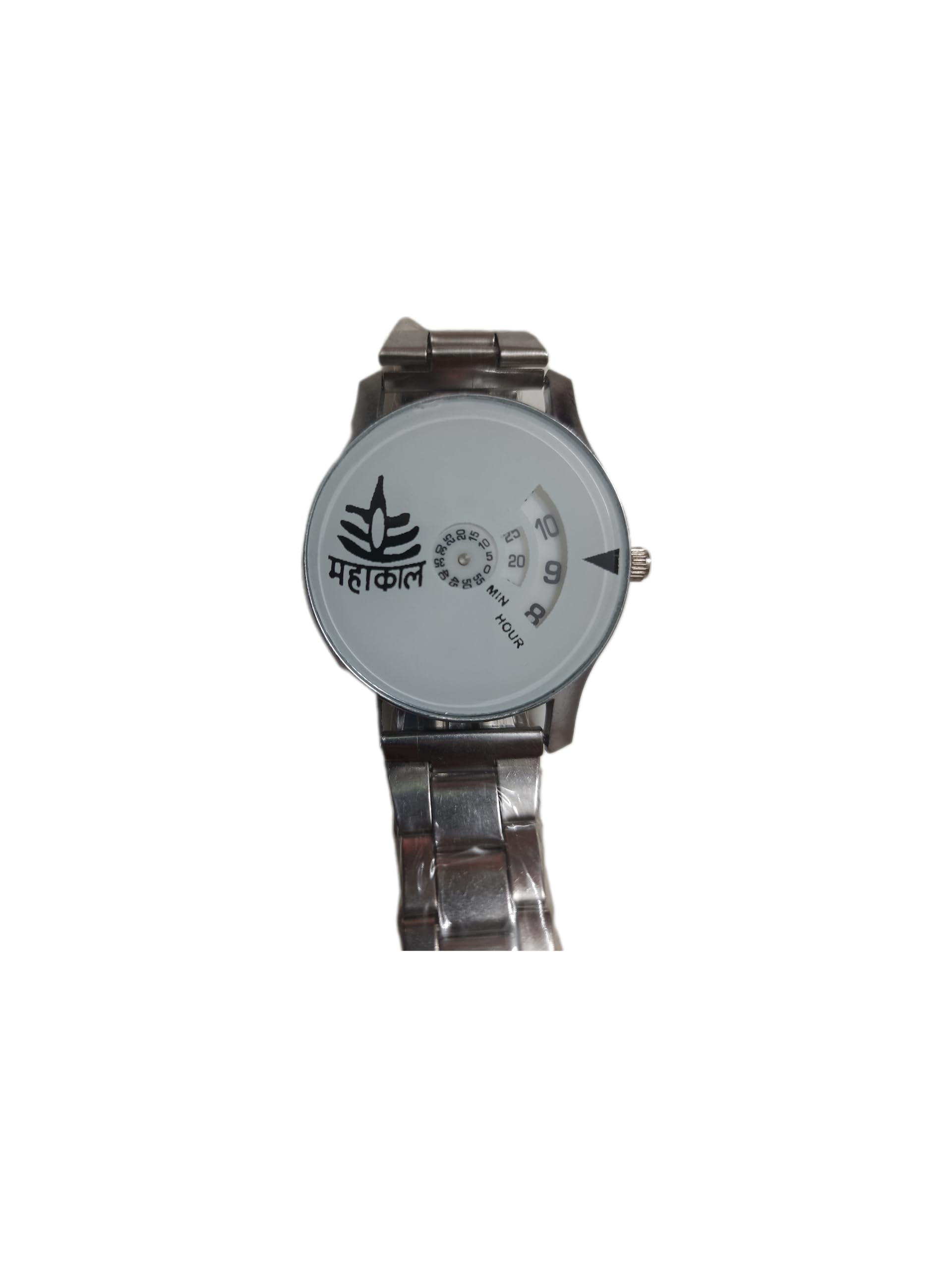 Shiv Mahakal Analog Watch with White Dial and Stainless Steel Strap (B0DFMBTSKK) Amazon Price History, Amazon Price Tracker
