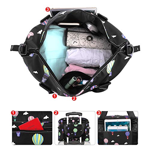 HUA ANGEL Travel Duffel Bag-Weekend Travel Tote Bag Gym Shoulder Bag Medium Size Unisex Sports Fitness Tote with Strap