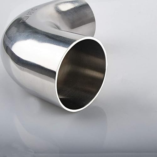 Miniatura 4 de Codo de Mandril de 90 Grados de Acero Inoxidable de 2" - Pared 16GA.065" - Tramo de 1.5" - Tubería de Codo de Escape de Acero Inoxidable SS304 para