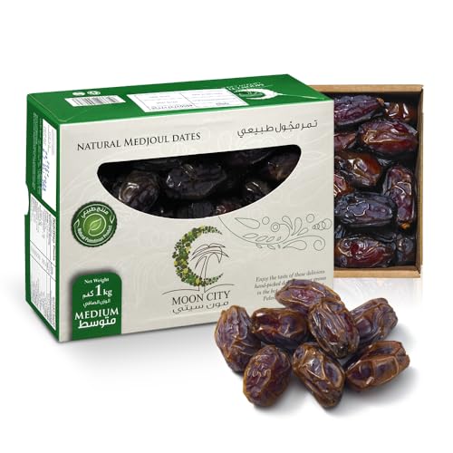 Alucra Medjool Datteln Medium 1 kg - Extra große frische Datteln Medjool aus Palästina - Natürlich süße Hurma ohne Zuckerzusatz - Weiches Fruchtfleisch & intensiver Geschmack Alucra Medjool Datteln Medium 1 kg - Extra große frische Datteln Medjool aus Palästina - Natürlich süße Hurma ohne Zuckerzusatz - Weiches Fruchtfleisch & intensiver Geschmack