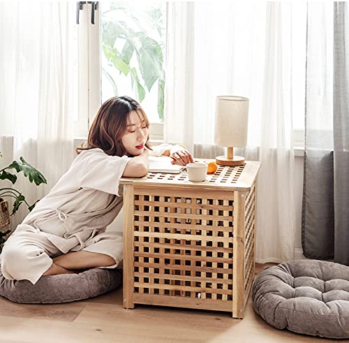 Round Floor Seat Pillows Cushions 22" X 22", Soft Thicken Yoga Meditation Cushion Pouf Tufted Corduroy Tatami Floor Pillow Reading Cushion Chair Pad Casual Seating For Adults & Kids, Navy Blue #TOP3