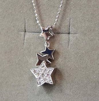 Amazon.co.jp: 本物ポラリス冬のソナタK18WGダイヤ：0.20c41㎝消費税