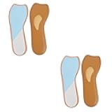 Mobestech 2pairs Men Foot Care Insoles Latex Shoe Pads for Plantar Fasciitis Shoe Insoles