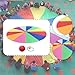 kowaku Rainbow Umbrella Play Parachute for Kids Hand Eye Coordination Sports Development Sensory Training Outdoor Game Education Toy, 400 cm