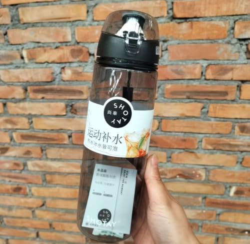Image of THE VENTI SHOTAY Unbreakable Water Bottle (Black - 820ML)