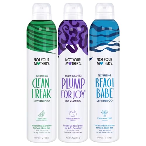 Not Your Mother's Dry Shampoo Spray Signature Assortment (3-Pack) - 7 oz Each - Clean Freak, Plump...
