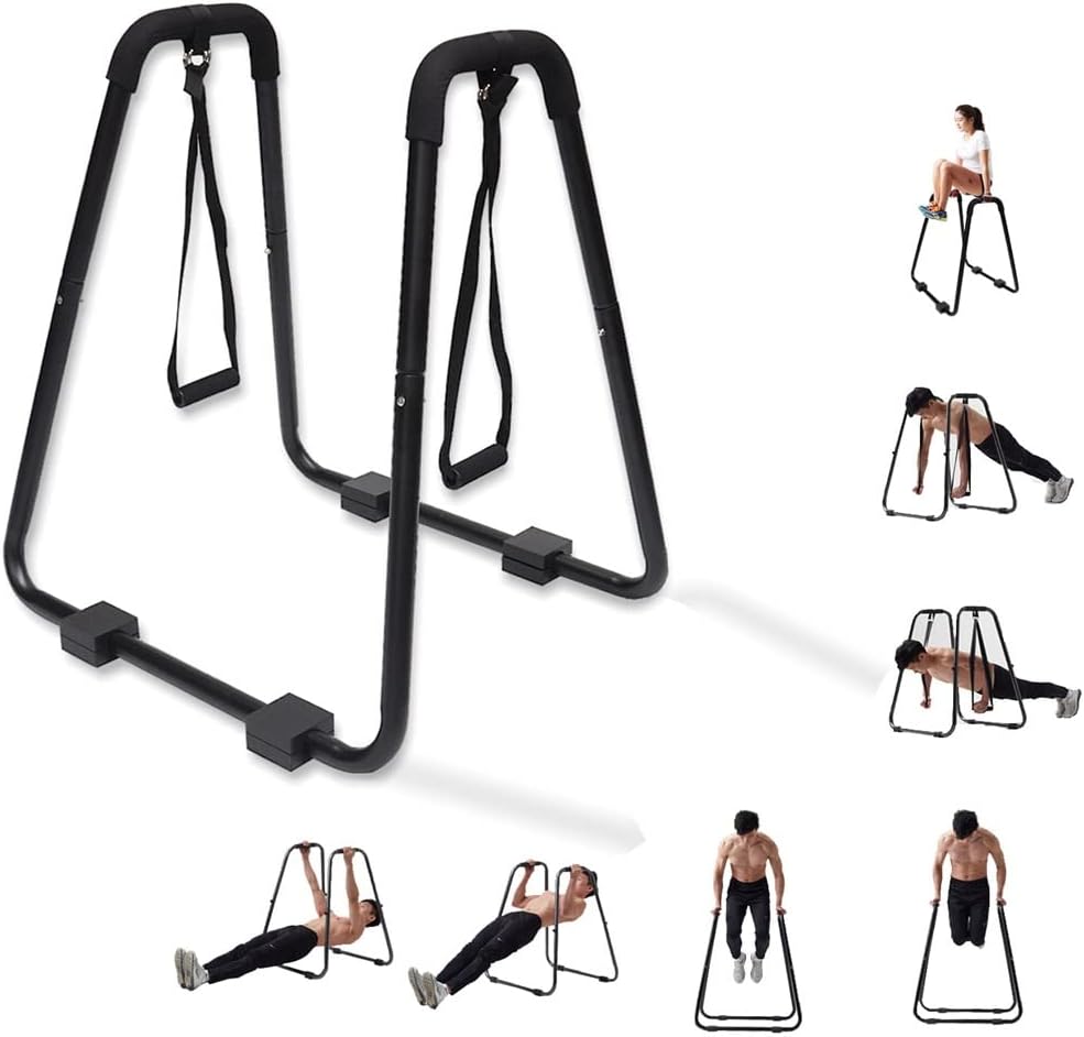 Parallettes RAMASS Fitness – Acier, 40x30x15 Cm, Démontables, Pour Street Workout Et Calisthénie