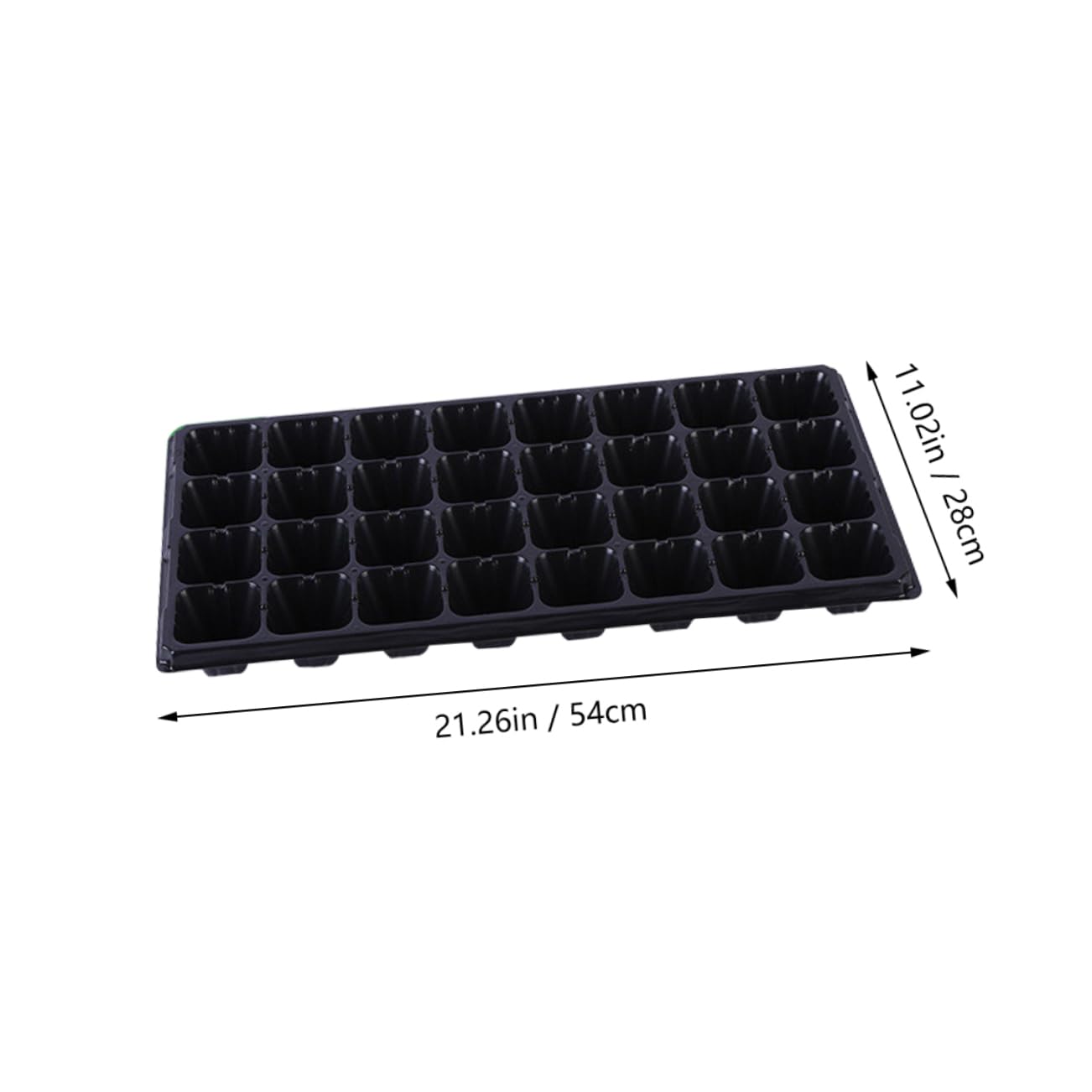 iplusmile Plateaux De Germination pour Plantes Jardin, Lot 10 Pcs 21 Alvéoles, Plastique Réutilisable Noir Épaissi, Semis Intérieur Extérieur, Plateau Imperméable Isolant Thermique