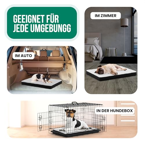 Avalo Orthopädisches Hundebett S - 45x65 cm - Waschbar/Memory Foam/Anti-Rutsch - Orthopädisches Hundekissen