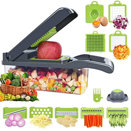 FOOLS ALIBAI gemüseschneider Smart Vegetable Slicer Mandoline,7 in 1 Mandolin Einstellbare...