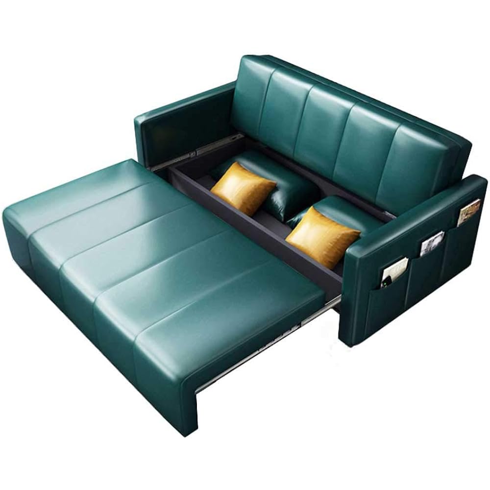 Convertible Sofa Couch Sleeper with Space Saving Storage Compartments