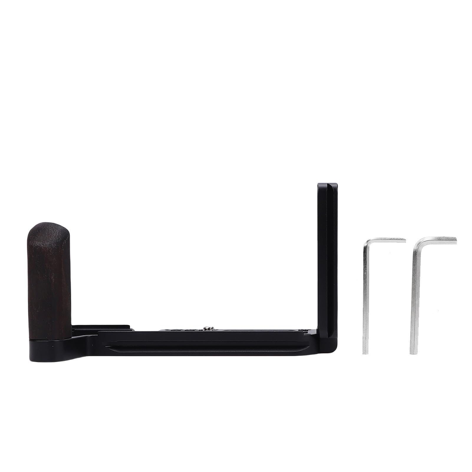 Staffa a L per Fotocamera Digitale, Design Leggero, Vite 1/4, | Funzionamento efficiente, adattabile alla fotografia all\'aperto, impugnatura in legno massiccio, compatibile con treppiedi