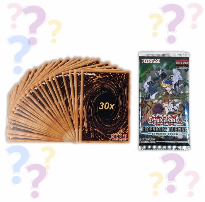 Arkero-G Yu-Gi-Oh! 30 gemischte Karten + 1 Booster Pack + 50 Kartenhüllen - DEUTSCH - Geschenk-Set für die Sammlung oder das Deck – Bild 3