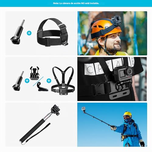 Kit de accesorios 60 en 1 compatible con Insta360 y DJI Osmo Action 4