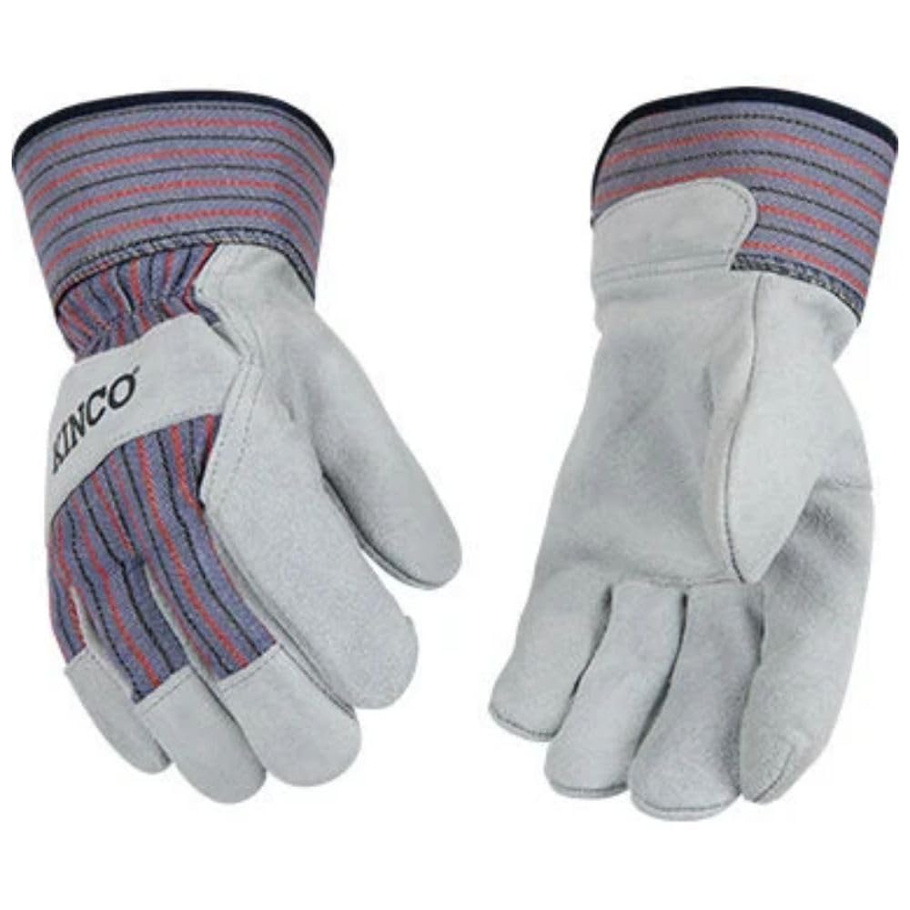 Kinco Kids' Suede Cowhide Palm with Safety Cuff