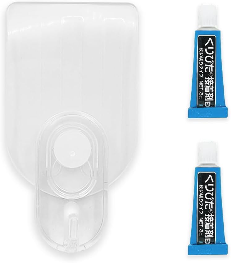 くりぴたフック壁紙用(M) （透明）1セット ★耐荷重2kg★