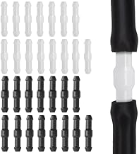 30 x Car Hose Connectors, 4 mm Dishwasher System Hose, Universal Washer Hose, Anti-Splash Water Hose Adapter, Dishwasher Hose Connector (Black/White)