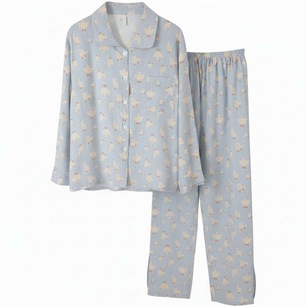Pyjama femme en coton doux idéal pour vos moments de détente et gracieuses matinées