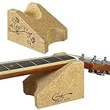 Schutz des Gitarrenhalses: Die aus umweltfreundlichem Kork gefertigte Hricane-Gitarrenhalsauflage berührt direkt verschiedene lackierte Gitarren, ohne den Gitarrenhals zu zerkratzen oder die menschliche Haut zu verletzen.