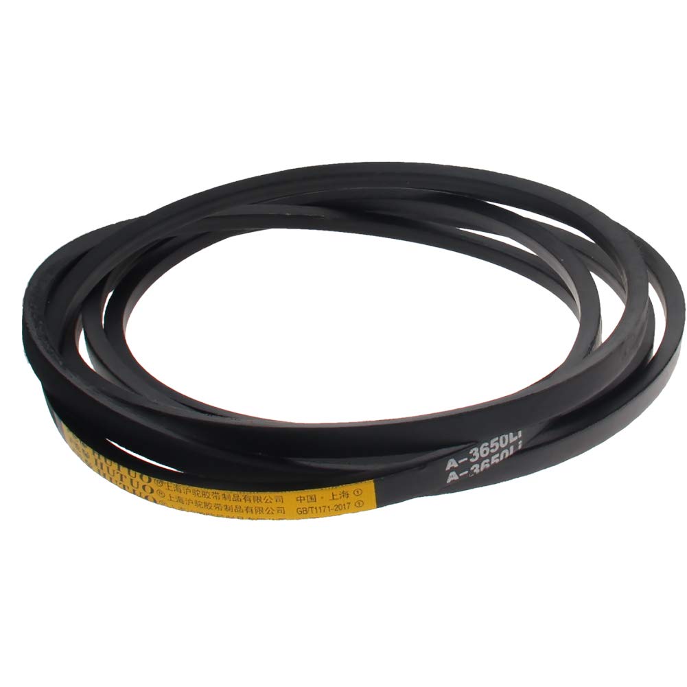 Othmro Cinghia Industriale V-Belt 3650mm Gomma Nero 1 Pz per Torni Seghe Da Tavolo Seghe A Nastro Strumenti Lavorazione Del Legno