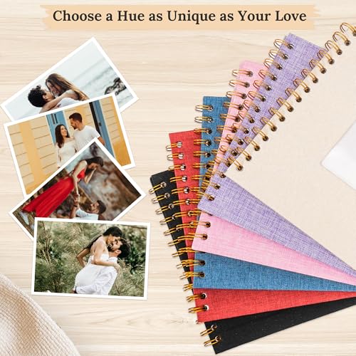 10"x10" Scrapbook Photo Album Linen Cover 40 Sheets 80 Pages White Paper by Hiwhy - Used condition - Image 8